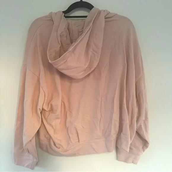 Fabletics Hoodie Pullover Light Pink V-Neck Size Large - Picture 4 of 4
